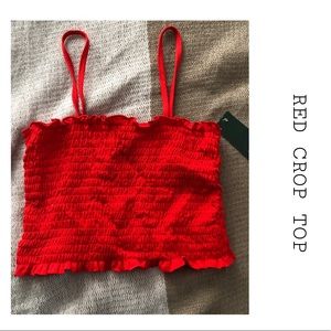 ‼️SOLD‼️  Red crop top